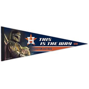 WinCraft Houston Astros 12" x 30" Premium Quality Star Wars the Mandalorian Pennant