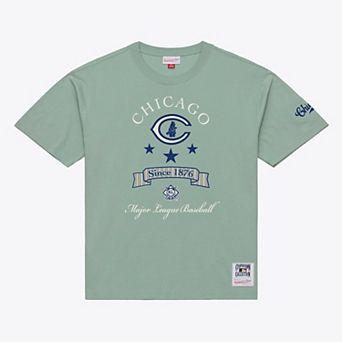 Men's Mitchell & Ness Green Chicago Cubs Yacht Rock T-Shirt