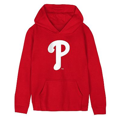 Preschool Outerstuff Red Philadelphia Phillies Primary Logo Fleece Hoodie