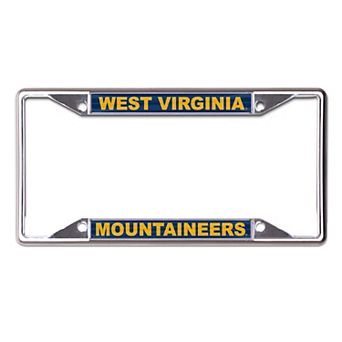 WinCraft West Virginia Mountaineers Printed Team Metal License Plate Frame