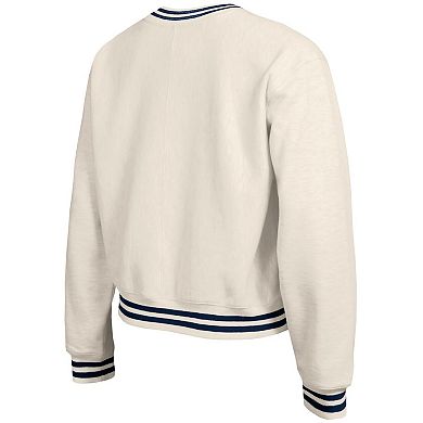 Women's Champion Cream Colorado Avalanche Bold Laurels Reverse Weave Yarn Crewneck Sweatshirt