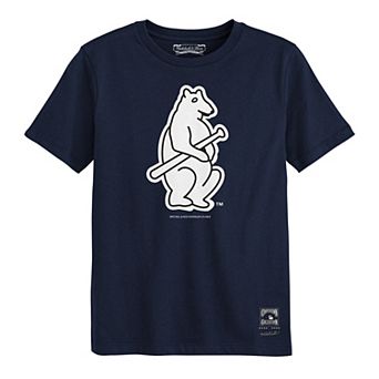Toddler Mitchell & Ness Navy Chicago Cubs Retro Logo T-Shirt