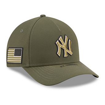 Youth New Era Olive New York Yankees 2026 Armed Forces Day 9FORTY M-Crown Adjustable Hat
