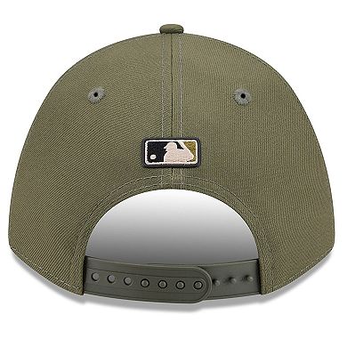 Youth New Era Olive New York Yankees 2026 Armed Forces Day 9FORTY M-Crown Adjustable Hat