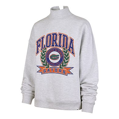 Women's '47 Gray Florida Gators Laurel Arch Mock Neck Sweatshirt