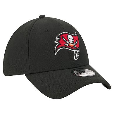 Men's New Era Black Tampa Bay Buccaneers Core Team 39THIRTY Flex Hat