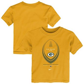Toddler Nike Gold Green Bay Packers Icon Legend T-Shirt