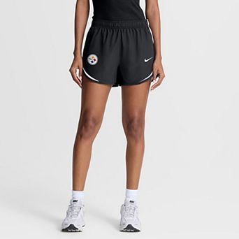 Women's Nike Black Pittsburgh Steelers Tempo Mid-Rise Dri-FIT Shorts
