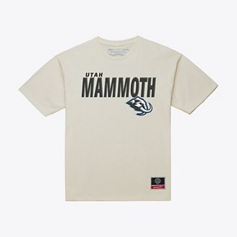 Men's Mitchell & Ness Cream Utah Mammoth Core Plus T-Shirt