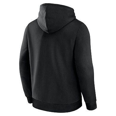 Men's Logo Athletic Black Miami Marlins Wordmark Hoodie