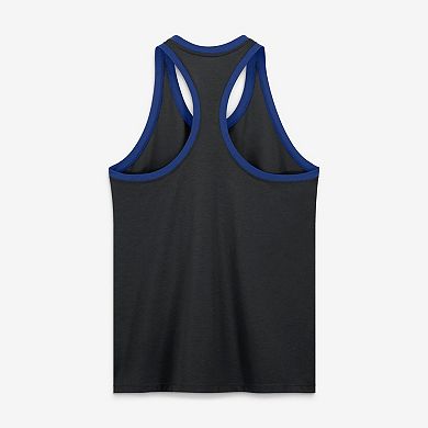 Women's Nike Black Los Angeles Dodgers Tri-Blend Dri-FIT Racerback Tank Top