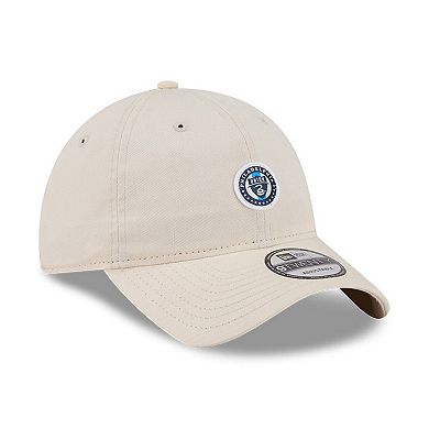 Men's New Era Beige Philadelphia Union Micro Team Logo 9TWENTY Adjustable Hat