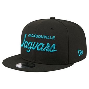 Men's New Era Black Jacksonville Jaguars Core Team Script 9FIFTY Snapback Hat