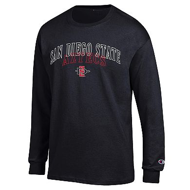 Men's Champion Black San Diego State Aztecs Team Long-Sleeve T-Shirt