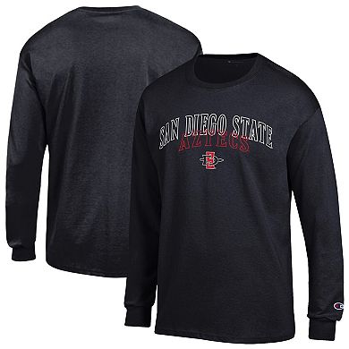 Men's Champion Black San Diego State Aztecs Team Long-Sleeve T-Shirt