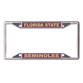 WinCraft Florida State Seminoles Printed Metal License Plate Frame