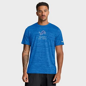 Men's Nike Blue Detroit Lions Velocity Ball Carrier Dri-FIT T-Shirt