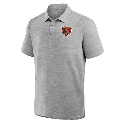 Men's Fanatics Heather Gray Chicago Bears Clutch Polo