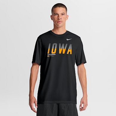 Men's Nike Black Iowa Hawkeyes Sideline Legend Dri-FIT T-Shirt
