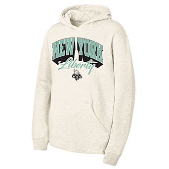 Youth Outerstuff Natural New York Liberty Powerful Fleece Hoodie