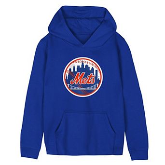 Preschool Outerstuff Royal New York Mets Primary Logo Fleece Hoodie