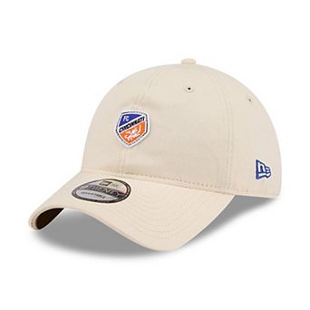 Men's New Era Beige FC Cincinnati Micro Team Logo 9TWENTY Adjustable Hat