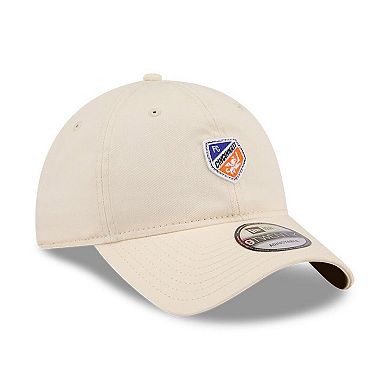 Men's New Era Beige FC Cincinnati Micro Team Logo 9TWENTY Adjustable Hat