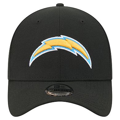 Men's New Era Black Los Angeles Chargers Core Team 39THIRTY Flex Hat