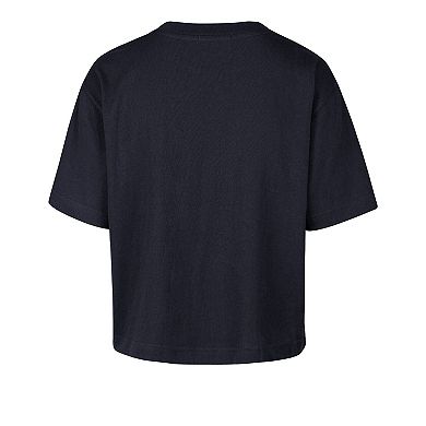 Women's '47 Navy Atlanta Braves Ice Cream Helmet T-Shirt