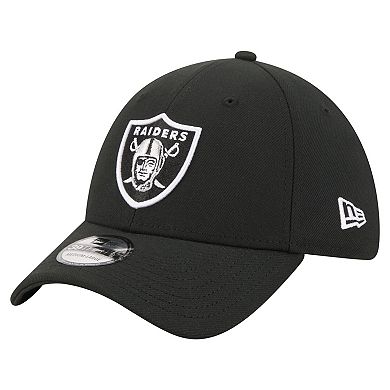 Men's New Era Black Las Vegas Raiders Core Team 39THIRTY Flex Hat