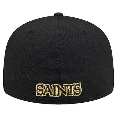 Men's New Era Black New Orleans Saints 59FIFTY Fitted Hat