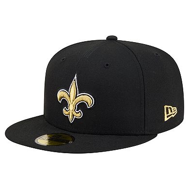 Men's New Era Black New Orleans Saints 59FIFTY Fitted Hat