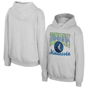 Youth Stadium Essentials Heather Gray Minnesota Timberwolves Sky High Hoodie