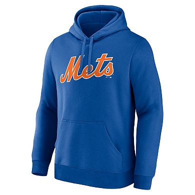 Men's Logo Athletic Royal New York Mets Wordmark Hoodie