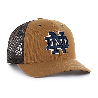 Unisex Carhartt x '47 Brown Notre Dame Fighting Irish Trucker Adjustable Hat