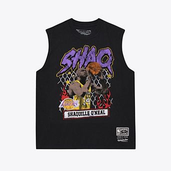Men's Mitchell & Ness Shaquille O'Neal Black Los Angeles Lakers Best in Class Tank Top