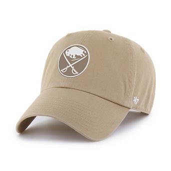 Men's '47 Khaki Buffalo Sabres Logo Clean Up Adjustable Hat