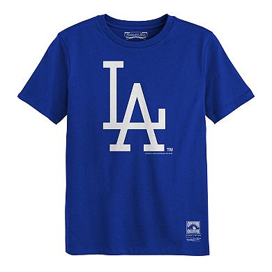 Preschool Mitchell & Ness Royal Los Angeles Dodgers Retro Logo T-Shirt