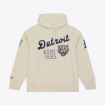 Men's Mitchell & Ness Cream Detroit Tigers Yacht Rock Fleece Hoodie