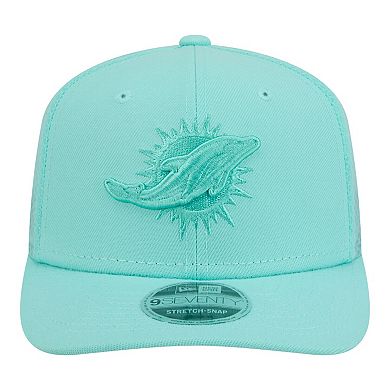 Men's New Era Turquoise Miami Dolphins Color Pack 9SEVENTY Adjustable Hat