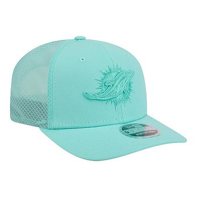 Men's New Era Turquoise Miami Dolphins Color Pack 9SEVENTY Adjustable Hat