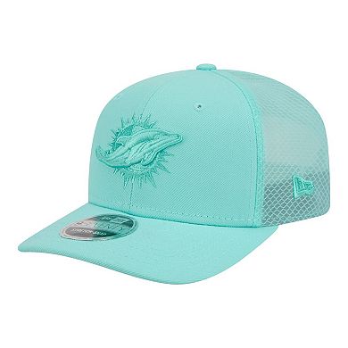 Men's New Era Turquoise Miami Dolphins Color Pack 9SEVENTY Adjustable Hat