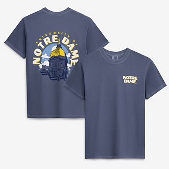 Men's Navy Notre Dame Fighting Irish Comfort Colors Team Statue T-Shirt