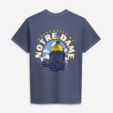 Men's Navy Notre Dame Fighting Irish Comfort Colors Team Statue T-Shirt