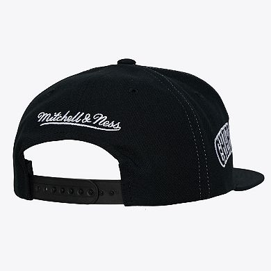 Men's Mitchell & Ness Black Charlotte Hornets Hardwood Classics Trifecta Snapback Hat