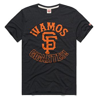 Men's Homage Charcoal San Francisco Giants Vamos Tri-Blend T-Shirt