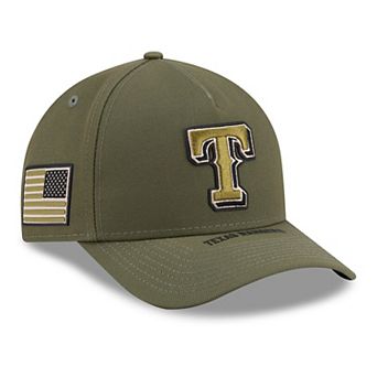 Youth New Era Olive Texas Rangers 2026 Armed Forces Day 9FORTY M-Crown Adjustable Hat