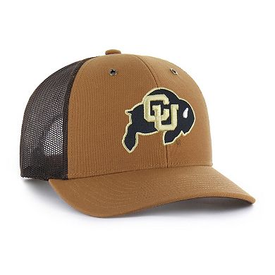 Unisex Carhartt x '47 Brown Colorado Buffaloes Trucker Adjustable Hat