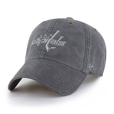 Men's Carhartt x '47 Charcoal Washington Capitals Clean Up Adjustable Hat