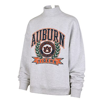 Women's '47 Gray Auburn Tigers Laurel Arch Mock Neck Sweatshirt